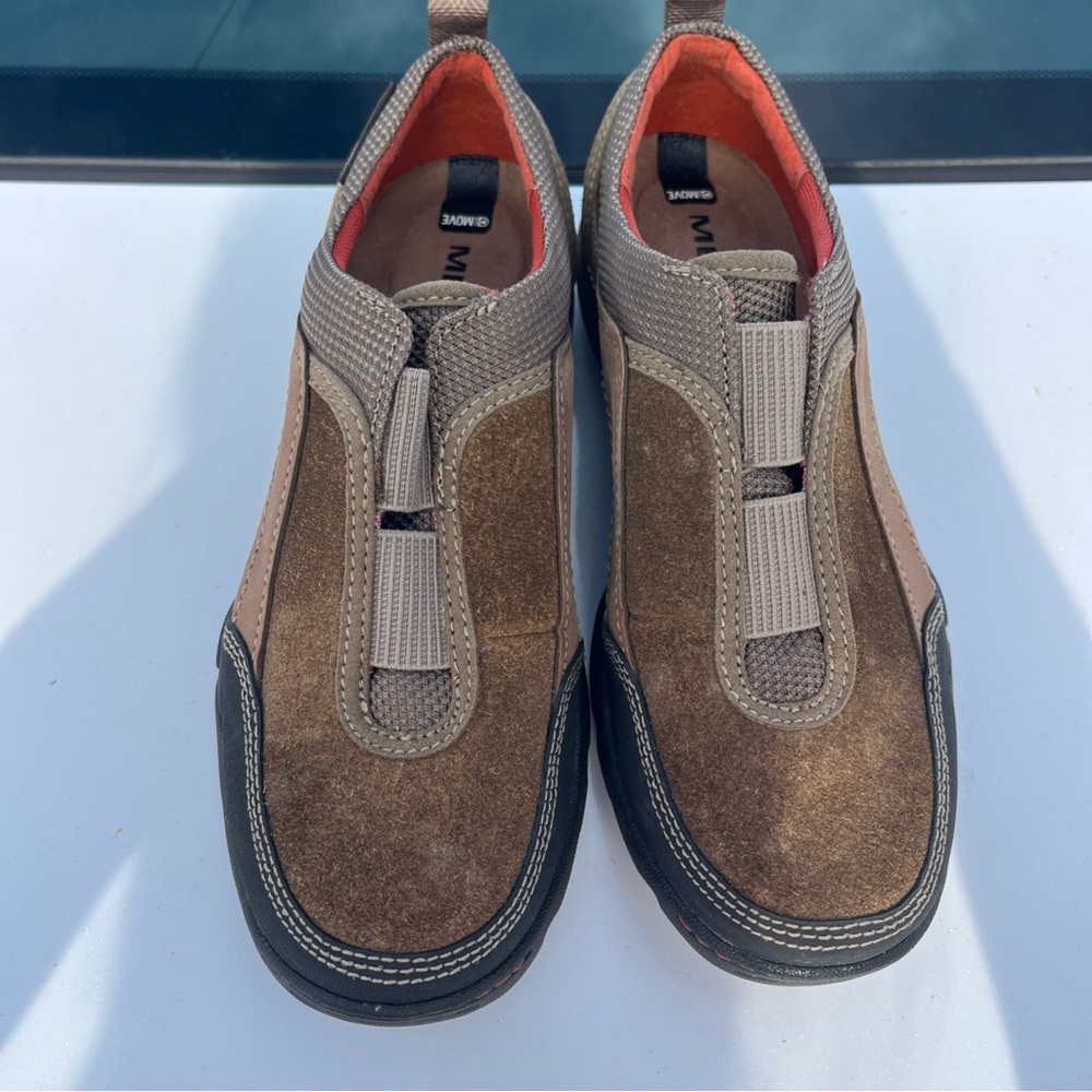 Merrell Mimosa Kangaroo Brown Slip On Hiking Outdoor Comfort Shoes Womens 5.5